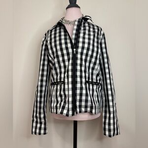 Ralph Lauren Black and White Checkered Women's lightweight Jacket in size large